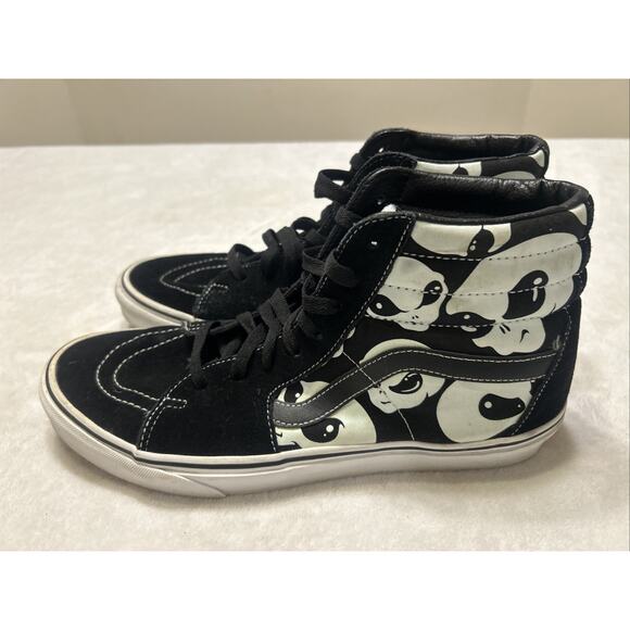 Vans SK8 Hi Men’s Size 11 Alien Ghosts Glow in the Dark Black Rare Gum Sole - Picture 5 of 9